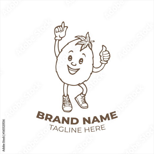 Mascot Baby Cannabis Cartoon Logo
