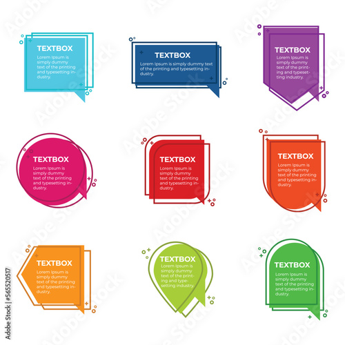 bubble text box vector design