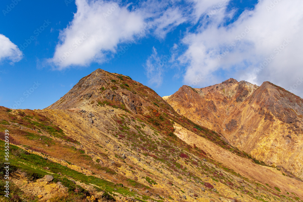 紅葉の那須岳・朝日岳