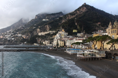 View of Amalfi coast in Italy