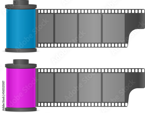 Camera photo film container set