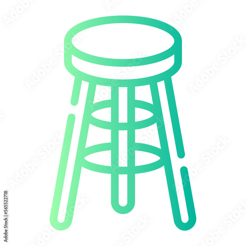 stool gradient icon
