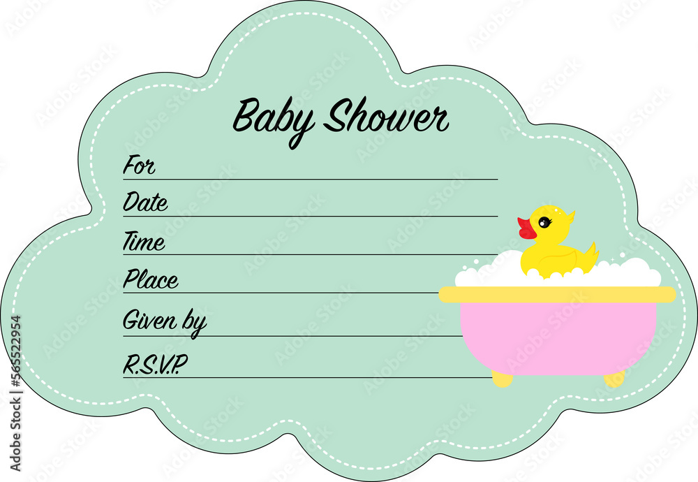 Naklejka premium Invitation to a children's party
