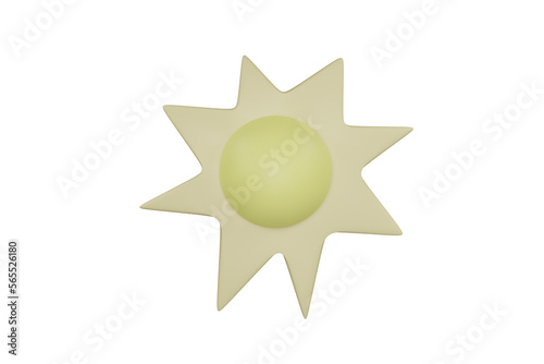 icon  sun  gold star white