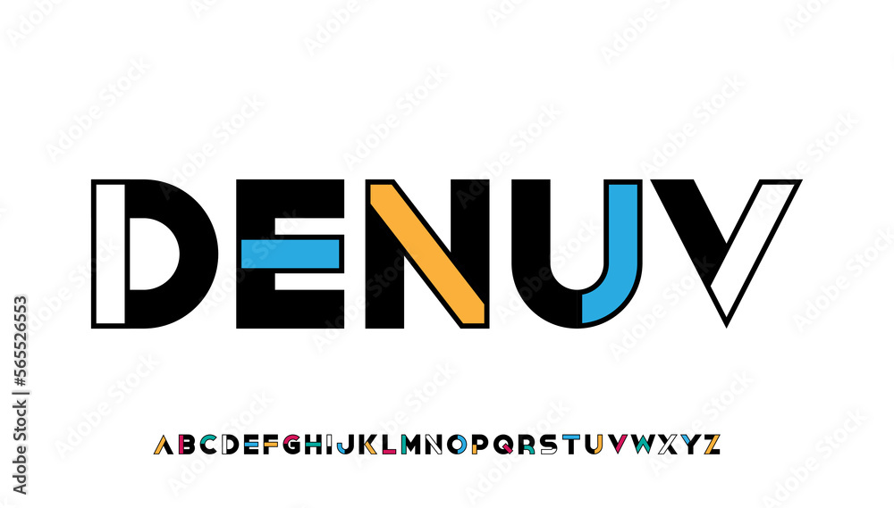 colourful typography capital alphabet letter logo design - obrazy, fototapety, plakaty 