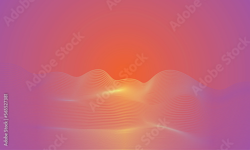 Dynamic Line Wave background vector