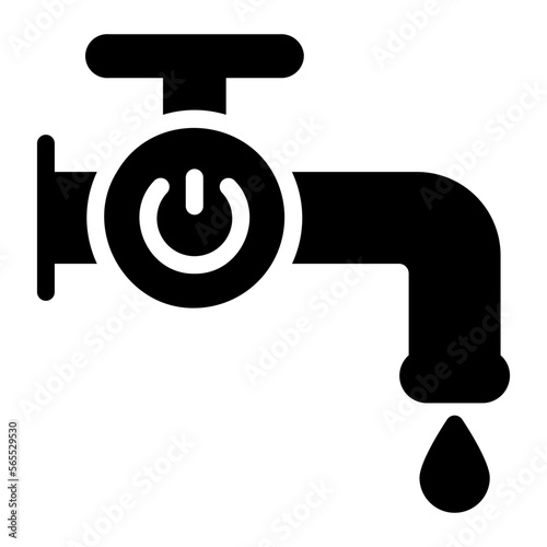 water tap glyph icon