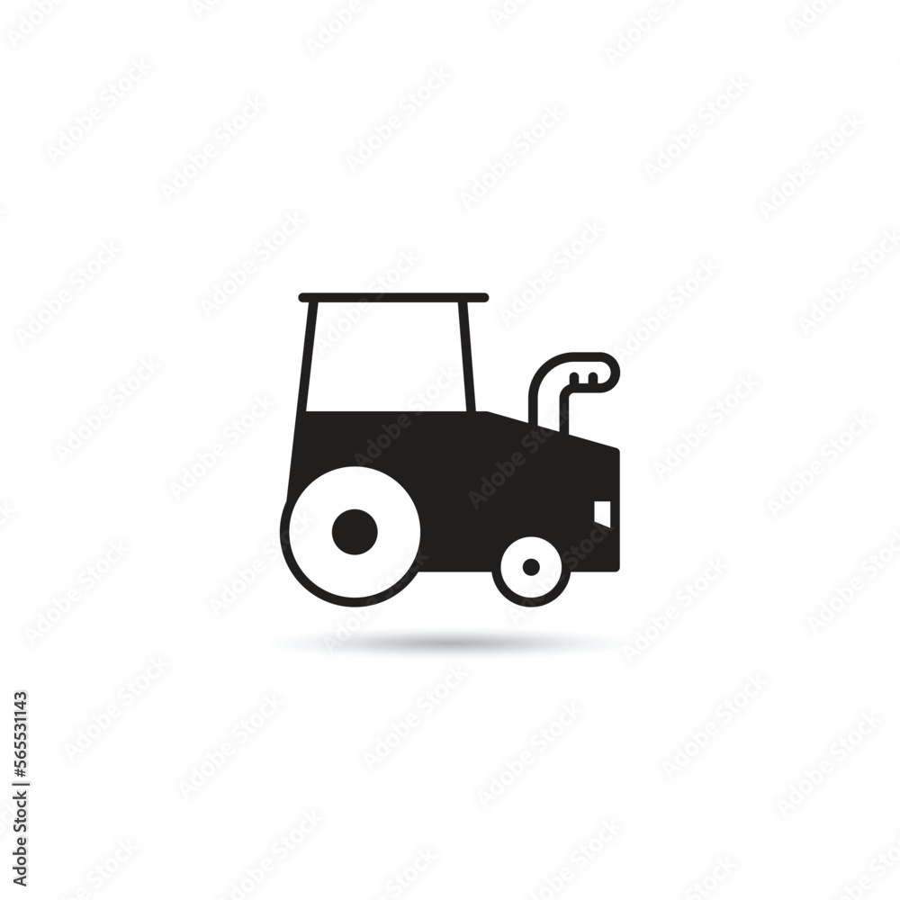Obraz premium tractor icon on white background