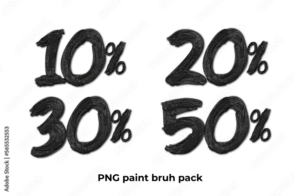 bundle of transparent number brush paint, oil paint brush, transparent 10%, 20%, 30%, 50 black Color bundle of transparent number brush paint, oil paint brush, transparent 10%, 20%, 30%, 50 black Color