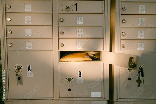 open mailbox with letters