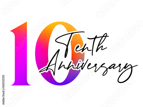 Free Download 10 ten years anniversary. Vector triangular digits with white background, Happy retirement celebration etc. - GFXLoad