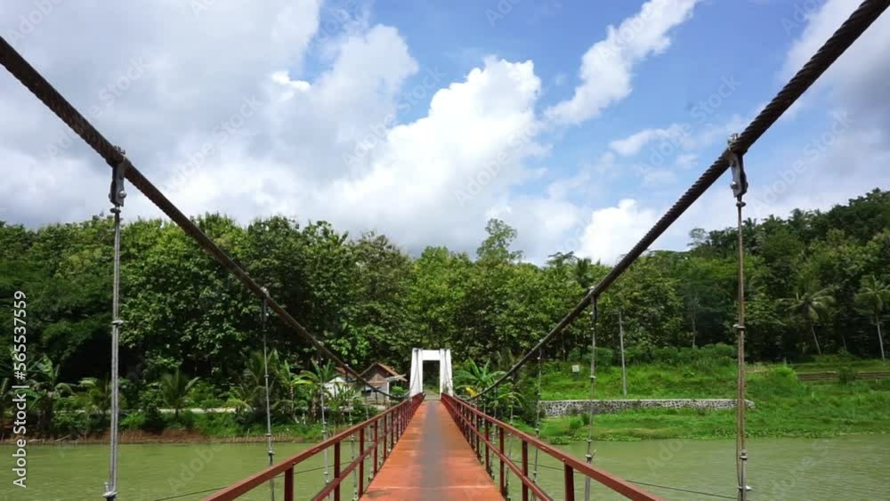 Video of the beautiful and fresh atmosphere of the reservoir and small river in Wadaslintang Video of the beautiful and fresh atmosphere of the reservoir and small river in Wadaslintang