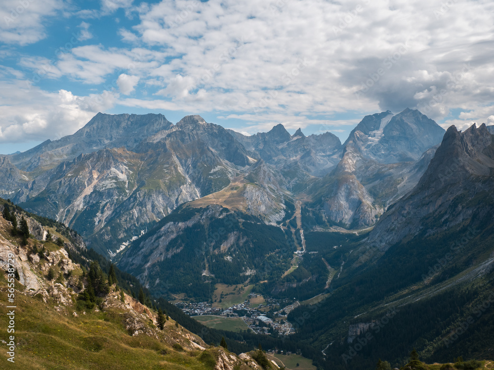 View of La Vanoise summit, French Alps View of La Vanoise summit, French Alps