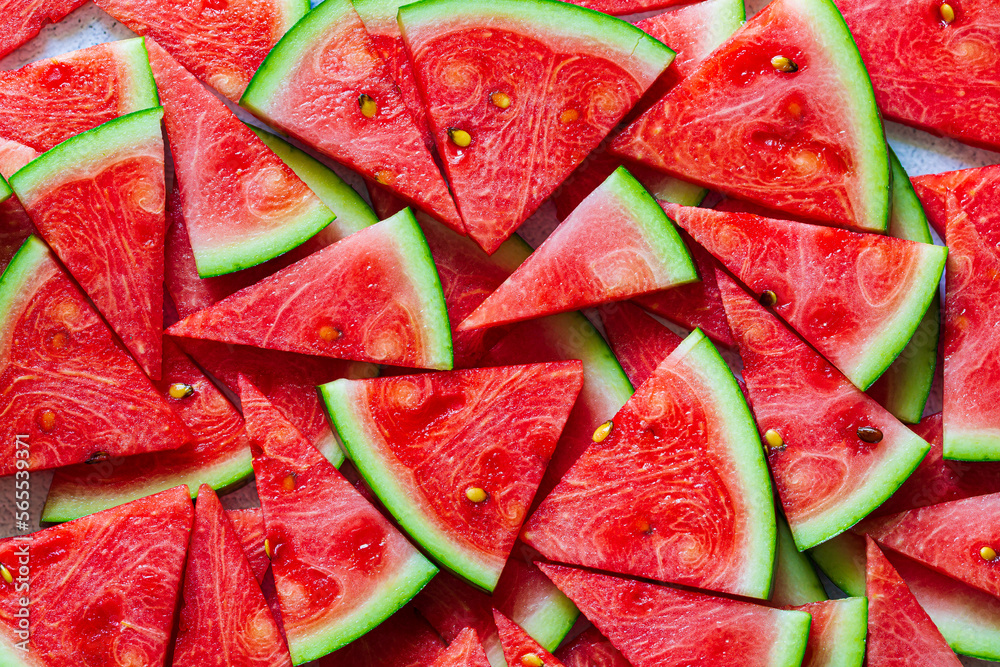 watermelon slices macro,Juicy, Fresh Sliced Watermelon Wedges,Watermelon,Fruit,Slice of Food,Backgrounds,Seed,Macrophotography,