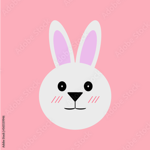 Bunny Illustration. Hand drawn Cute Rabbit Kids Print for T-shirt