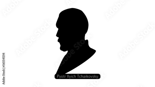 Pyotr Ilyich Tchaikovsky silhouette photo