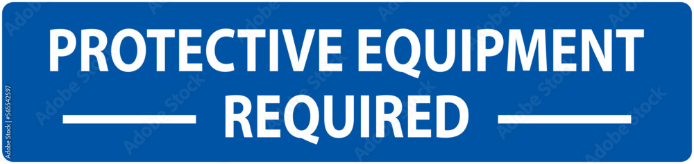 Floor Sign Protective Equipment Required Floor Sign Protective Equipment Required