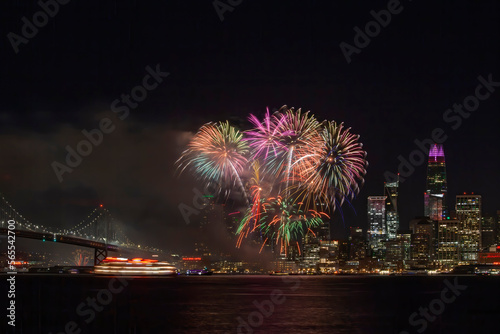 New Year Eve Firework Show at San Francisco, California © Jennifer Chen