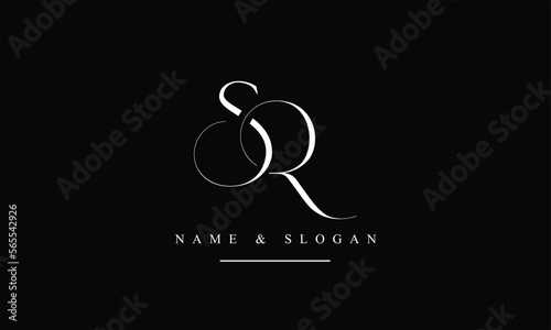 RS, SR, R, S abstract letters logo monogram
