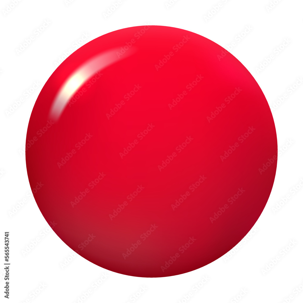 glossy red three-dimensional button glossy red three-dimensional button