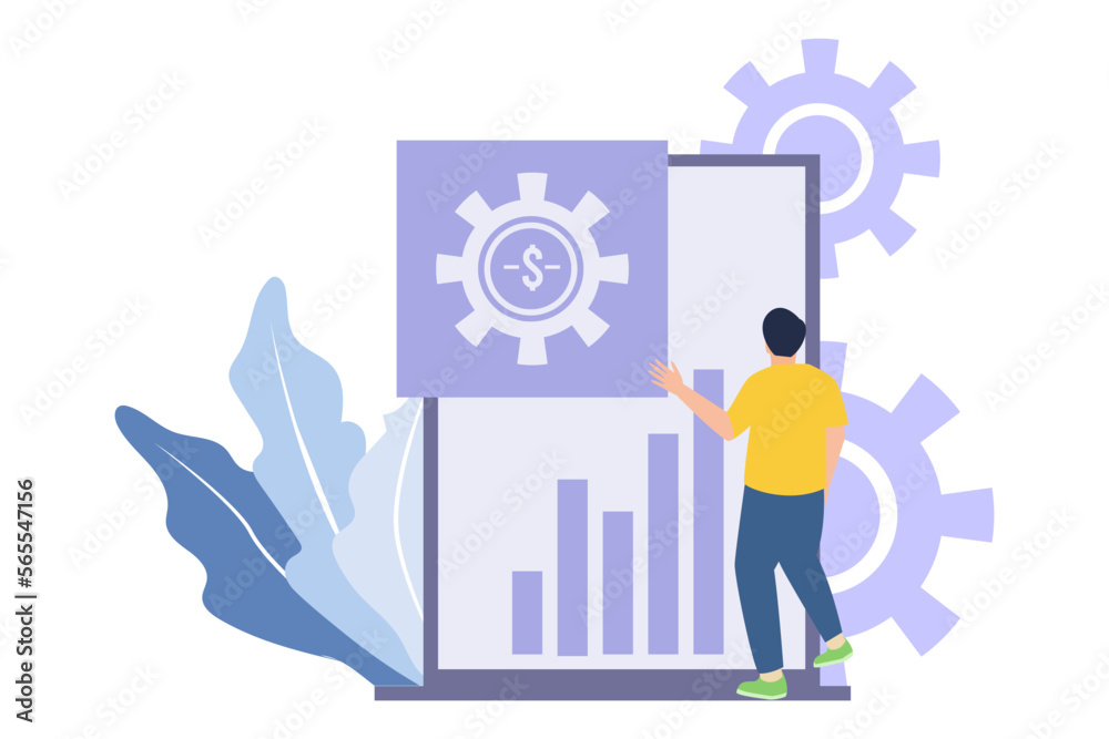 Business Analysis Flat Design Illustration Business Analysis Flat Design Illustration