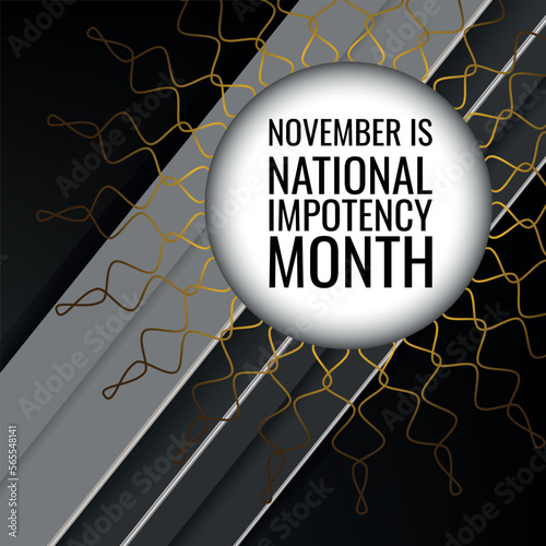 National Impotency Month.Geometric design suitable for greeting card poster and banner