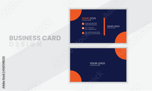 

Modern Creative Business Card Design Template. Double sided business card design template.