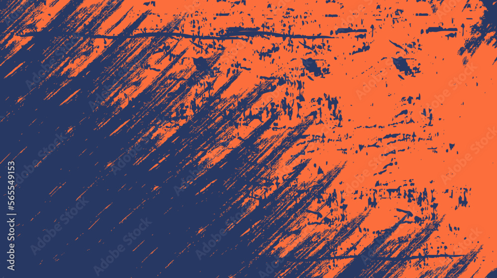 Abstract Orange Blue Scratch Grunge Texture Background