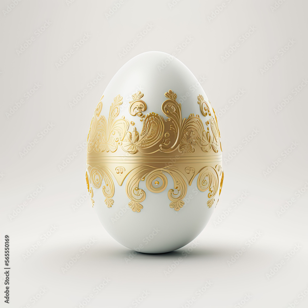 Colorful easter egg created with generative AI Colorful easter egg created with generative AI