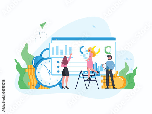 management abstract concept vector illustration set. Human resources, candidates, performance management, find employee, job applicant,HR management software abstract metaphor,tax filling,educational