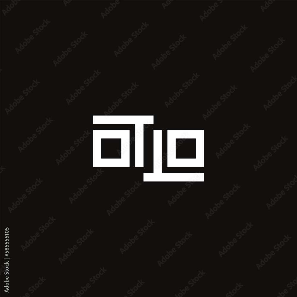 Vector letter OTLO monogram logo design concept Vector letter OTLO monogram logo design concept