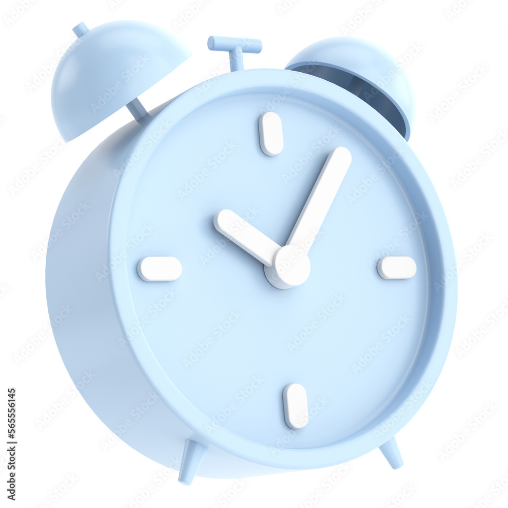 3D alarm clock. 3D illustration. 3D alarm clock. 3D illustration.