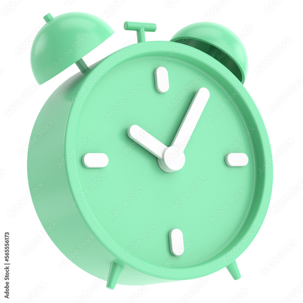 3D alarm clock. 3D illustration. 3D alarm clock. 3D illustration.
