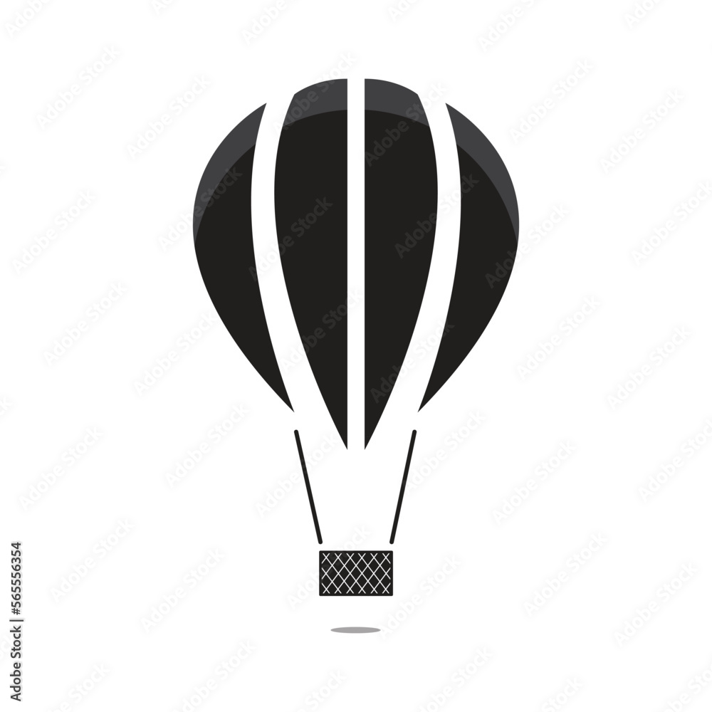 Obraz premium air balloon silhouette. Hot air balloon icon