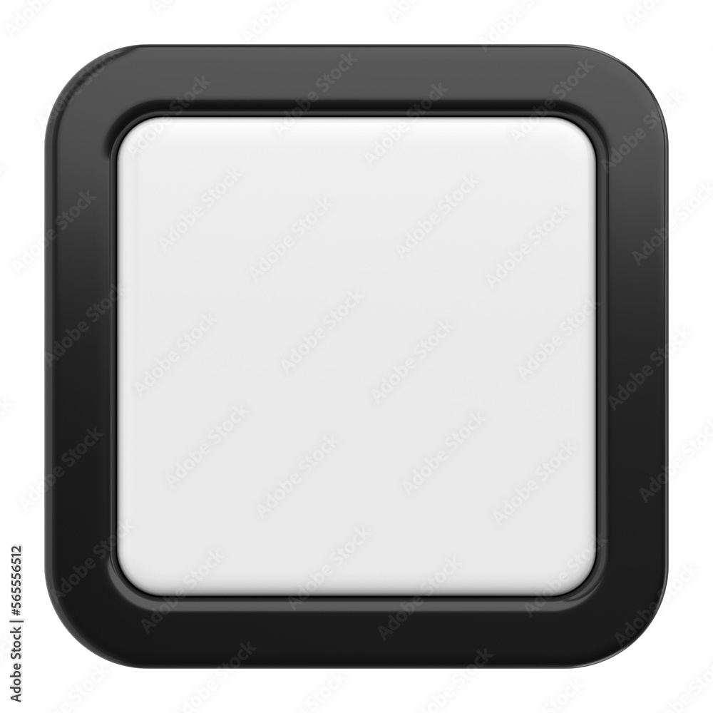 3D button. Empty button. 3D illustration. 3D button. Empty button. 3D illustration.