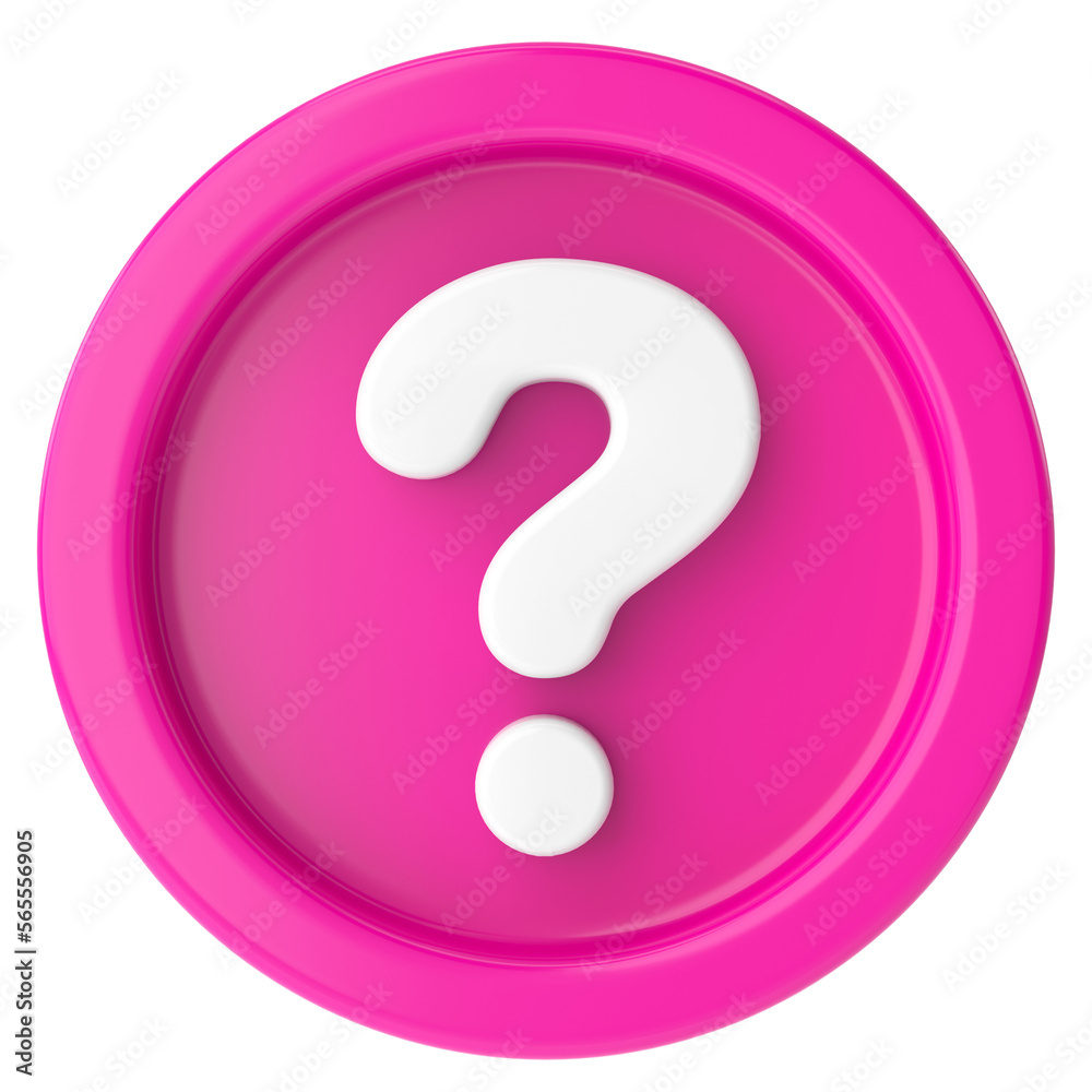 Question mark sign. 3D illustration. Question mark sign. 3D illustration.