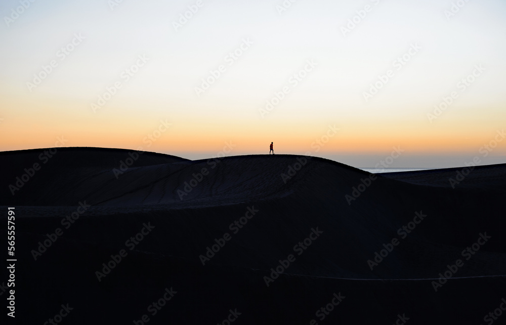 Sunrise in Maspalomas Dunes