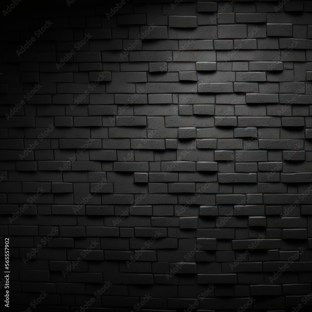 Abstract black wall texture background Generative ai.