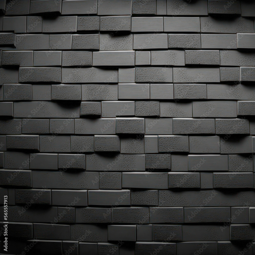 Obraz premium Abstract black wall texture background Generative ai.