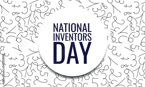  National Inventors Day. Design suitable for greeting card poster and banner