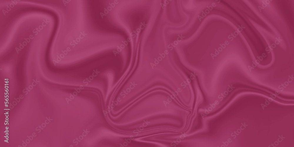 Fototapeta premium Pink silk fabric background . Pink color satin silk with wave, abstract background luxury cloth, elegance wallpaper design .Abstract background luxury cloth or soft liquid wave fashion .