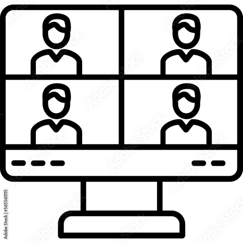 Online Meeting Icon