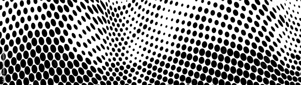 Halftone texture of black dots on a white background Halftone texture of black dots on a white background