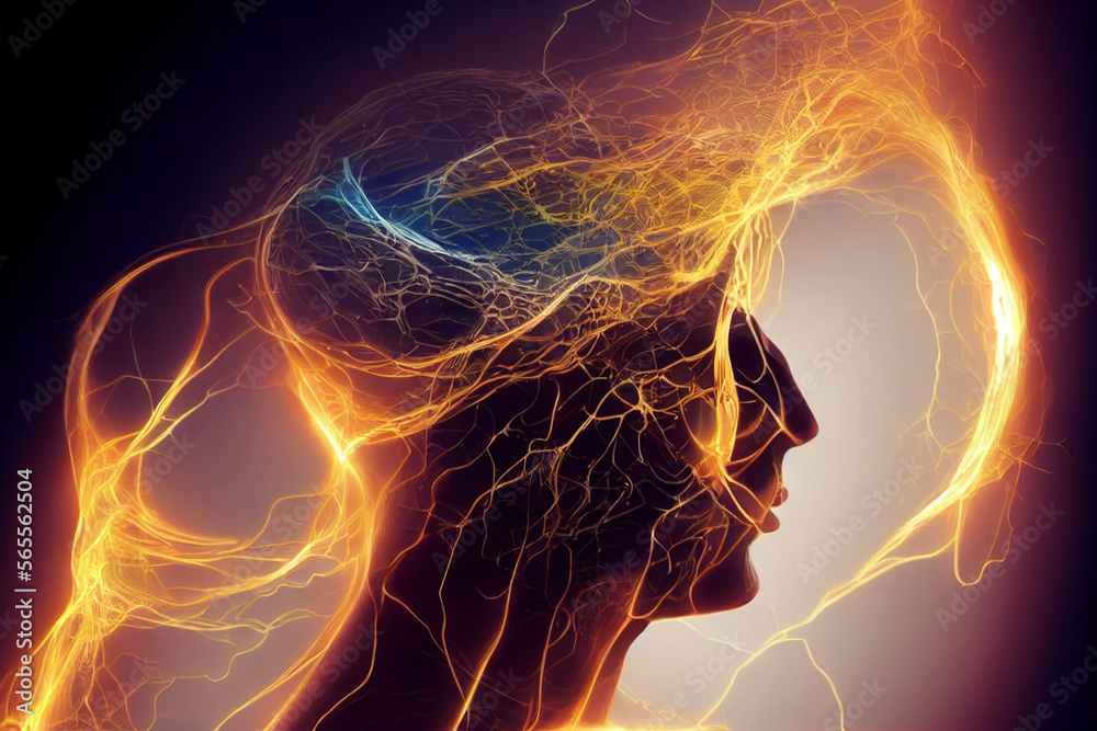 © Oleksandr - Beautiful abstract human head brain, Creator, Power, Mind, Spirit