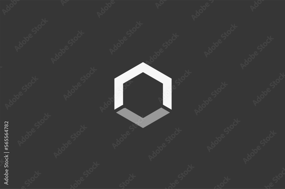 Illustration vector graphic of hexagonal cube Illustration vector graphic of hexagonal cube