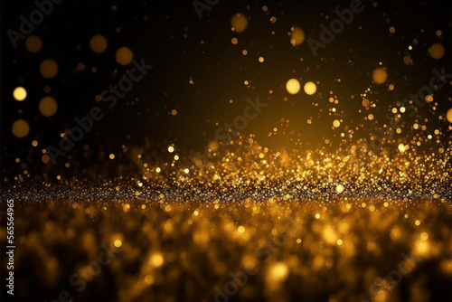 A beauful sparkle golden glitter wallpaper, made with generative ai