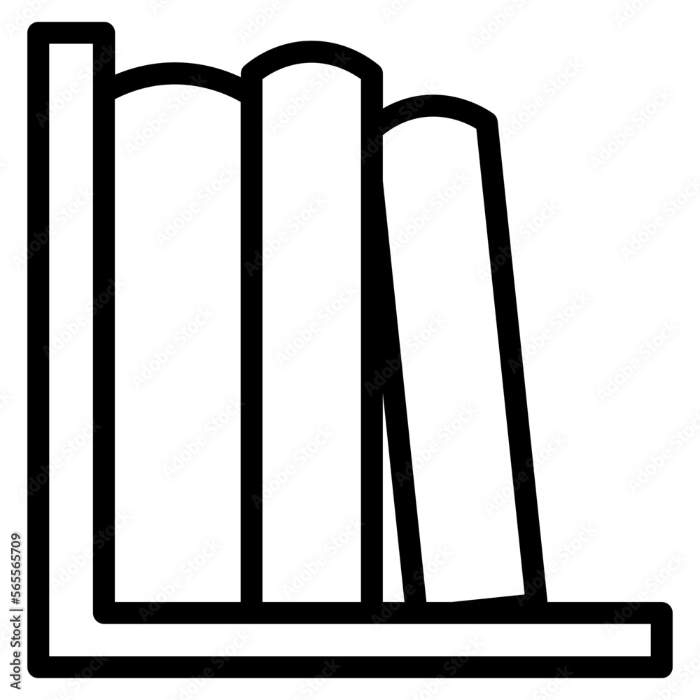 bookshelf line icon bookshelf line icon