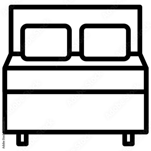 mattress line icon