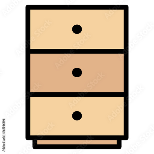 drawer filled line icon