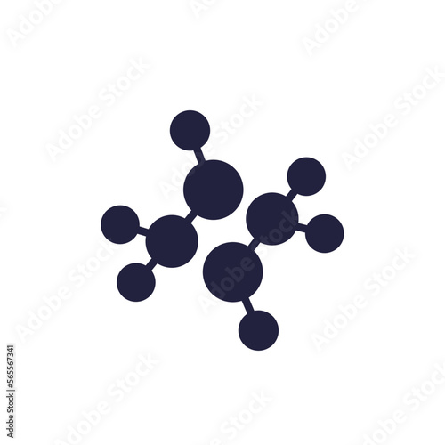 chemicals icon with a molecules